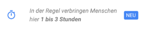 Durchschnittliche Besuchszeit / Anwesenheitszeit / Verweildauer