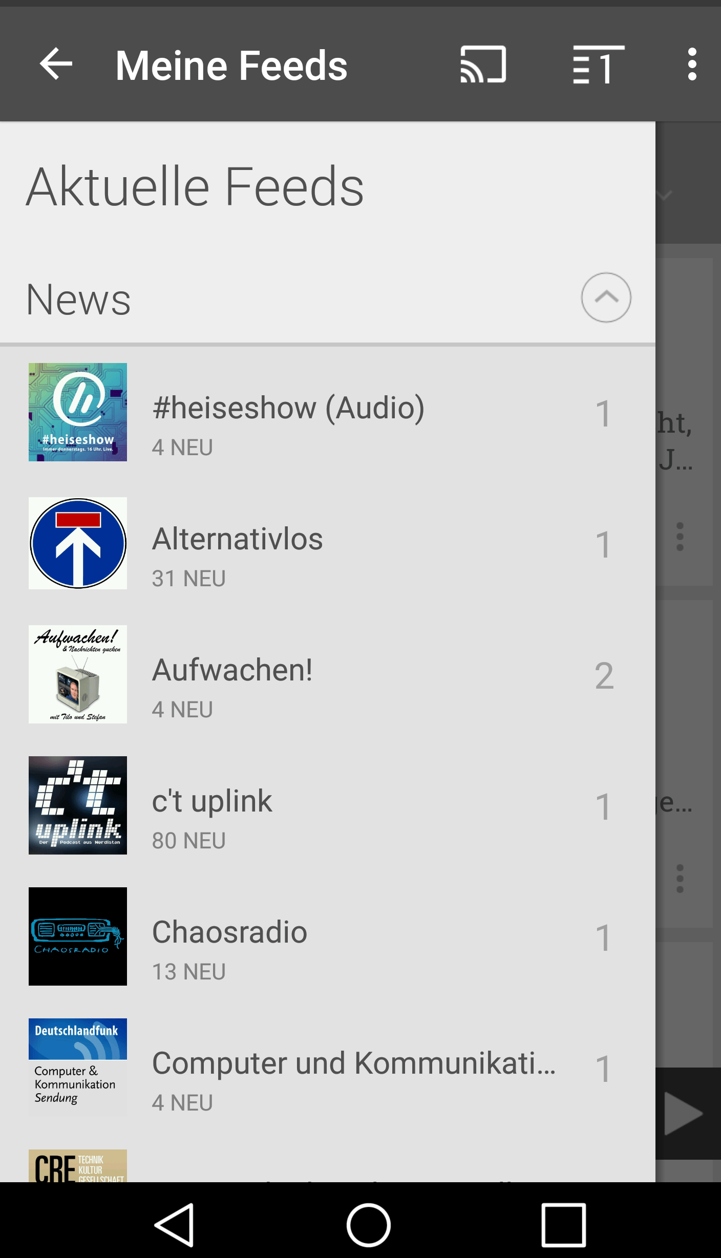 Podcast-Apps für Android