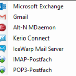 Das sind die verschiedenen Postfächer, die Mailstore von sich aus unterstützt ....