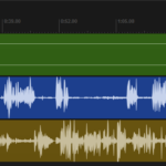 Spuren im Audioschnittprogramm