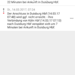 So sehen Störungsmeldungen des Streckenagenten der Deutschen Bahn aus.