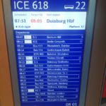 Die neuen Anzeigen im ICE3 bieten eine größere Übersicht über die Anschlusszüge
