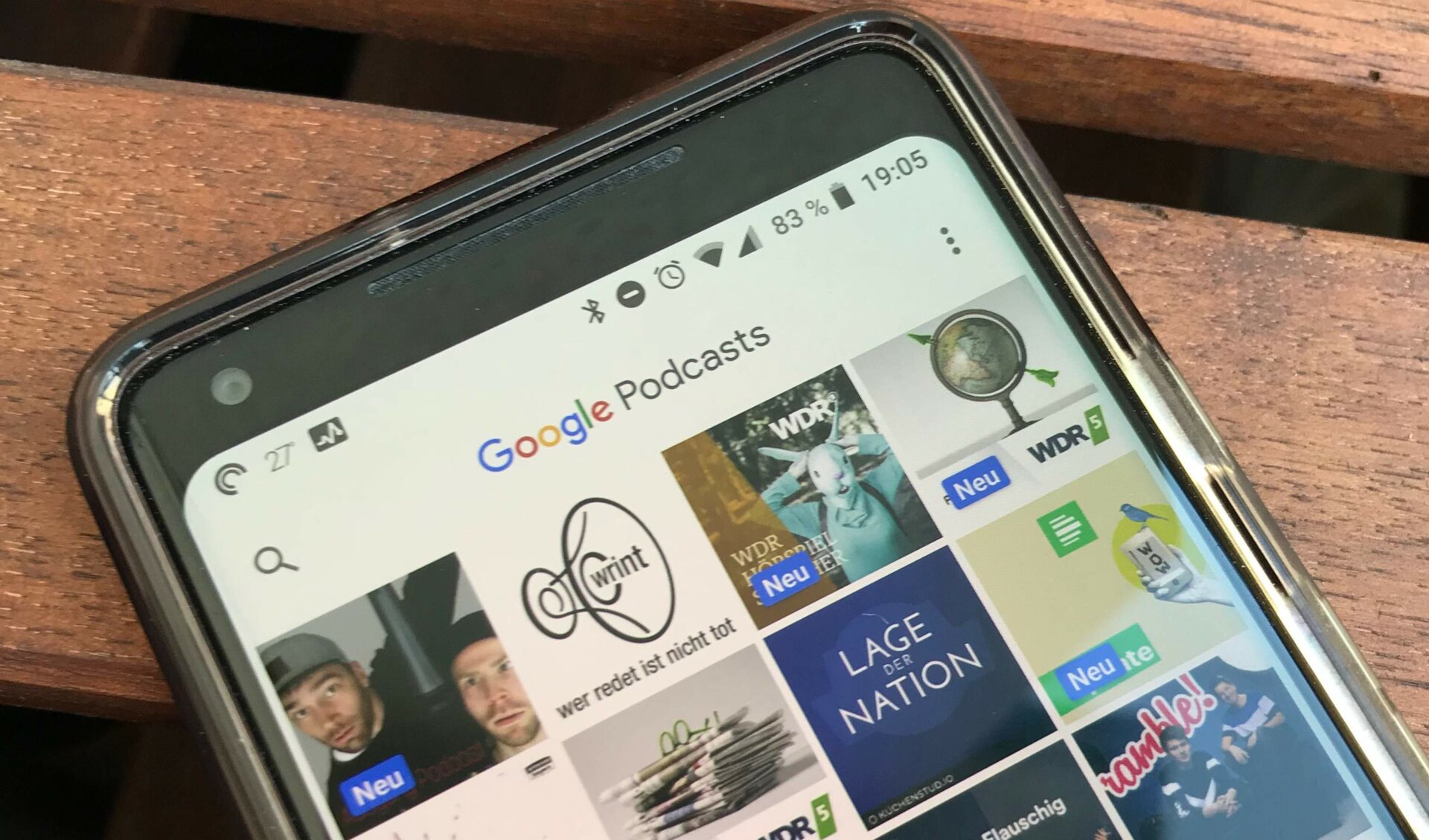 Die Google Podcast App
