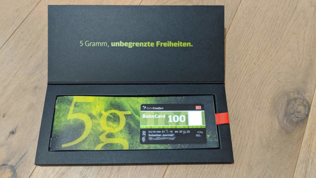 Wie wird eigentlich die Bahncard 100 zugesendet? - Medienman